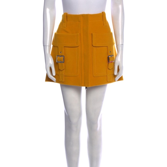 Sonia by Sonia Rykiel Buckle Mini Skirt Sz 40